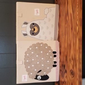 3 sprouts, Set of 2 storage cube bins